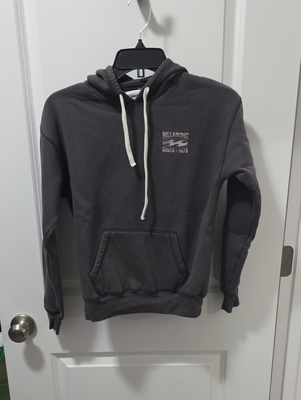 Billabong Charcoal Gray Pullover Hoodie with Drawstring